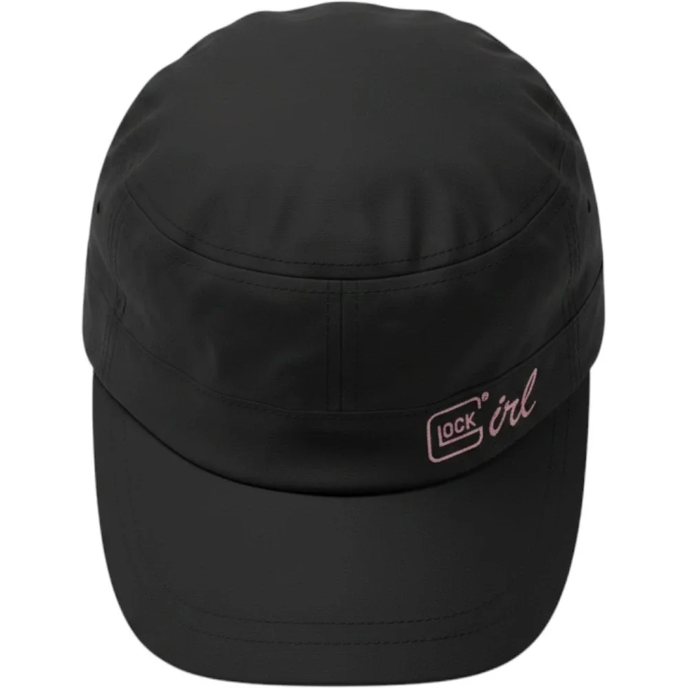 Glock Girl Black Cadet Hat Pink Logo Adjustable Military Style Cap Tactical